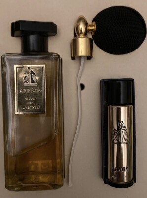VTG ARPEGE  LANVIN EAU DE LANVIN 2 oz & PERFUME 1/8 oz  SET W BOX