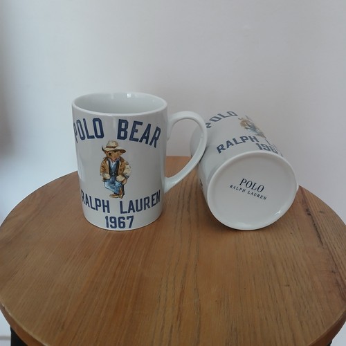 Polo Ralph Lauren Cowboy Bear Coffee Cup Mug Decor- Rrl Ranch - Picture 3 of 3
