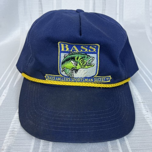 Vintage Bass Anglers Sportsman Society SnapBack Hat Cap AB Emblems & Caps USA