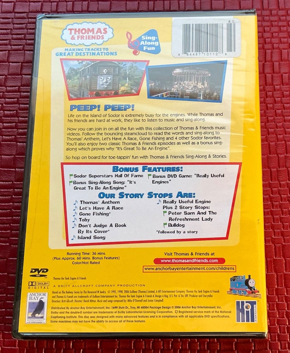 Thomas & Friends - Sing-Along Stories (DVD, 2009) New Sealed