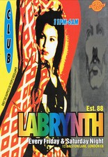 LABRYNTH CLUB  Classic Rave Flyer