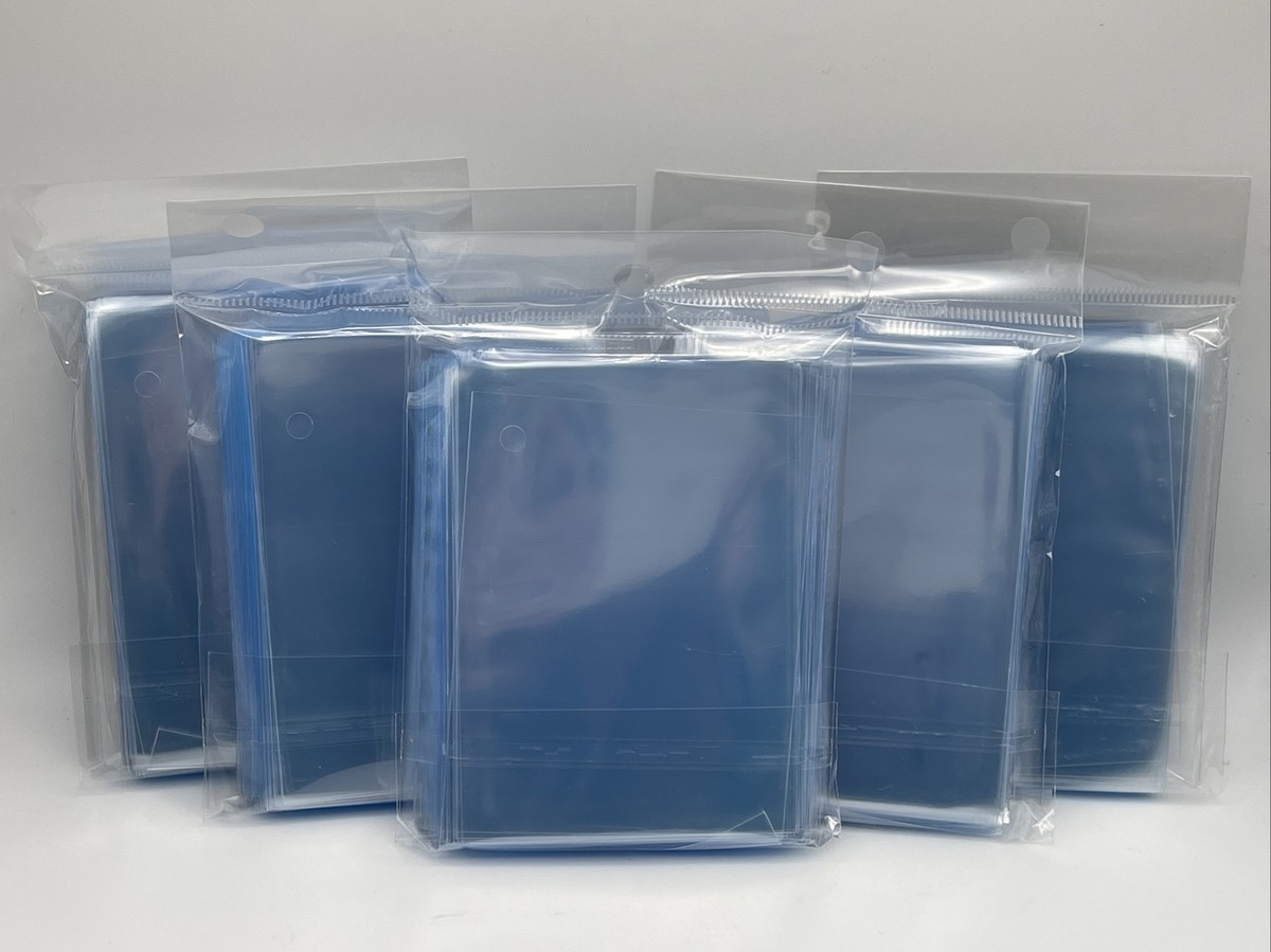 BCW Thick Card Soft Sleeves (500 Count) - 5 Packs Of 100 For 130 Pt. Thick  Cards - Clear Protection Penny Sleeves For Thick Cards