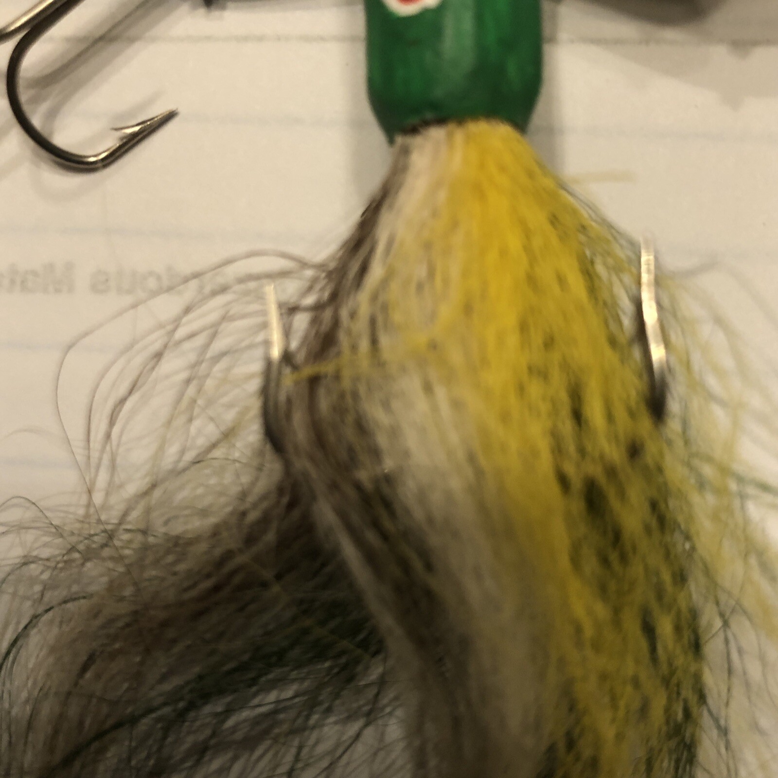 VINTAGE RARE ROMIE’S COHO TROUT WALLEYES NORTHERNS BAT WING JIG HAND MADE FISH - Image 5