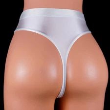 Women Men Smooth Shiny Glossy Panties Stretch Thong G-string Knickers Underwear