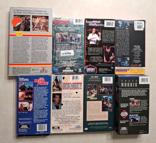 Chuck Norris VHS Lot Some NEW SEALED Delta Force Missing in Action Big Box - Picture 3 of 12