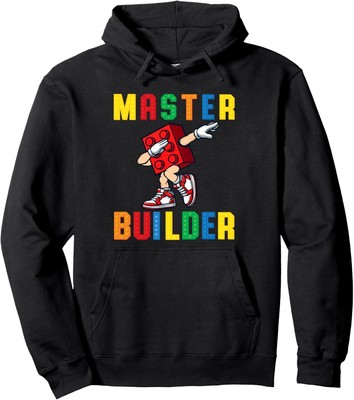 Dabbing Kids Master Builder Funny Building Blocks Brick Boys Pullover Hoodie