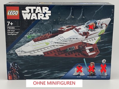 LEGO 75333 Star Wars Obi-Wan Kenobis Jedi Starfighter Ohne Minifiguren Neu