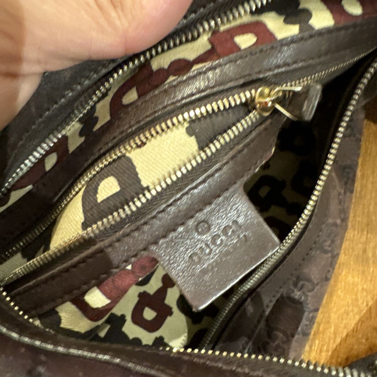 Gucci Guccissima Biba Brown Embossed GG Leather Studded Hobo Gucci Guccissima Biba Brown Embossed GG Leather Studded Hobo