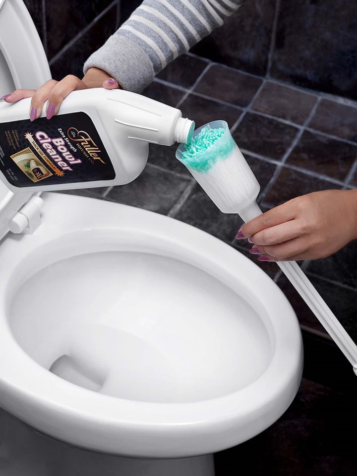 Juego de soporte para cepillo Fuller para inodoro fregona de limpieza para inodoro sin arañazos Foto 4 de 4