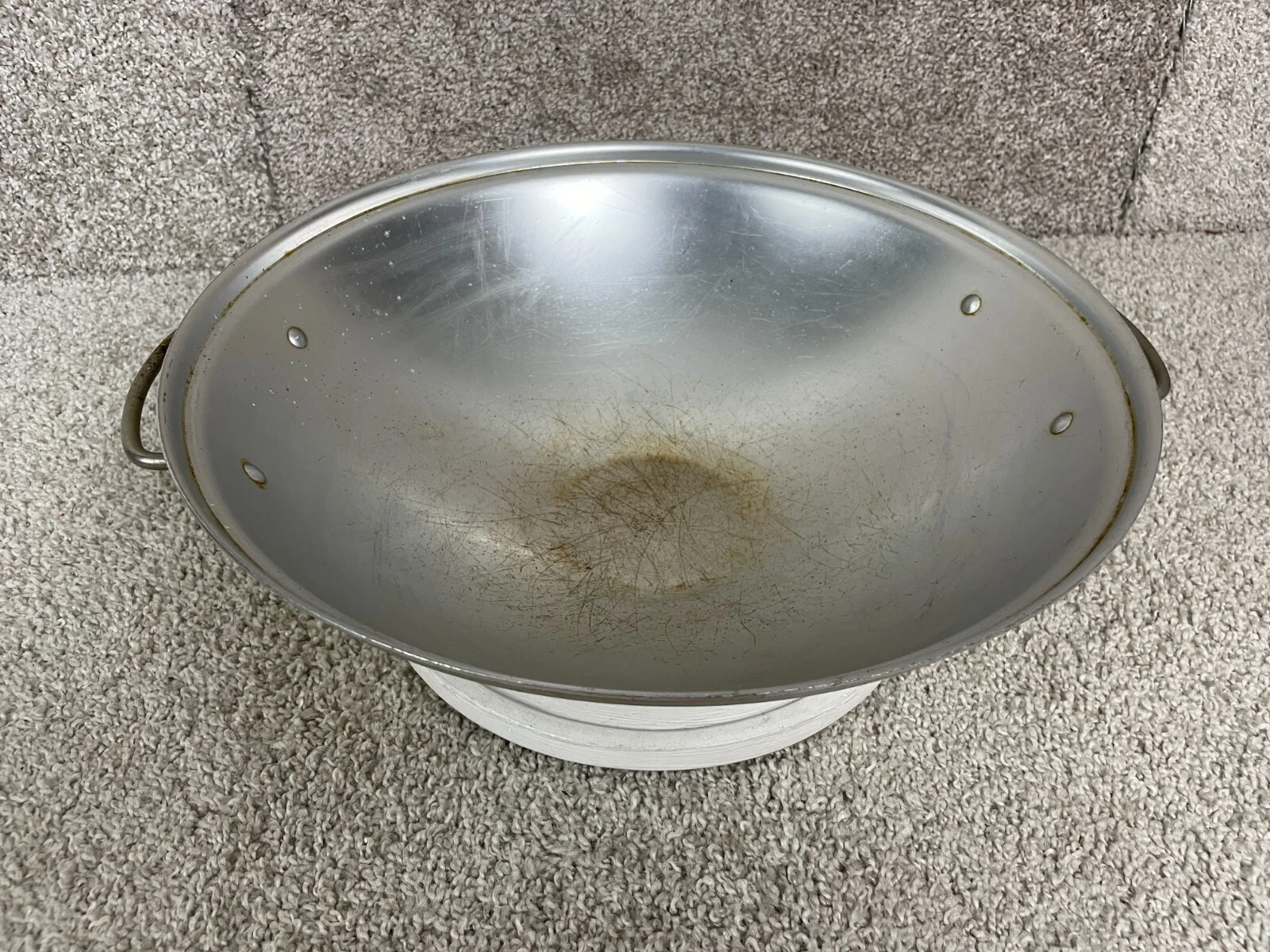 Wear Ever Cookware 14" Aluminum Frying Wok w/ Handle #36010 USA