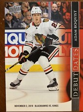 20-21 UD Series 1 Hockey Debut Dates DD-19 Adam Boqvist