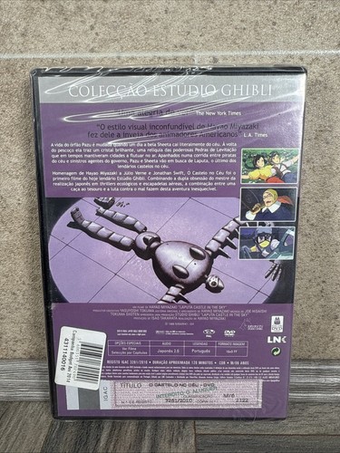 Laputa Castle In The Sky, O Castelo No Ceu, DVD, Brand New Japanese, Portuguese - Imagen 2 de 12