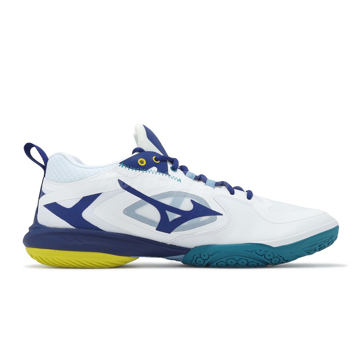 Mizuno WAVE DUEL 3 ホワイト/イエロー/ブルー Mizuno Hurricane 3 White/Blue V1GB174022