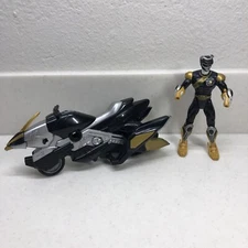 Bandai Power Rangers Wild Force Black Wild Force Rider Cycle 2001 & Figure