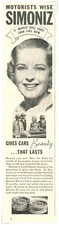 Print Ad Simoniz Gives Cars Beauty That Lasts 1934 1/3-Page Advertisement