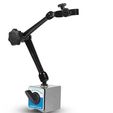 DG61003 Regular Duty Dial Gage Holder Mag Base Fine Adjustment, Upgrade Version