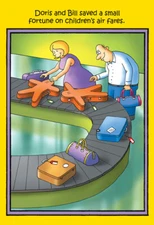 Children's Air Fare Funny Stan Eales Birthday Card - Greeting Card by Nobleworks