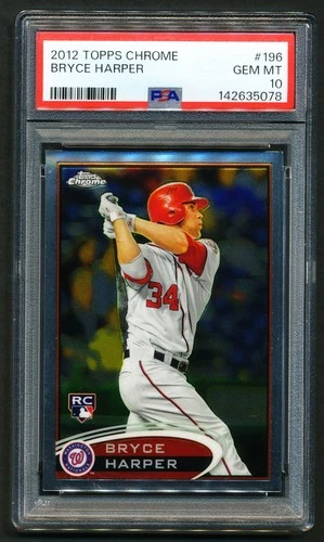 Bryce Harper 2012 Topps Chrome Rookie RC #196 PSA 10 GEM MINT