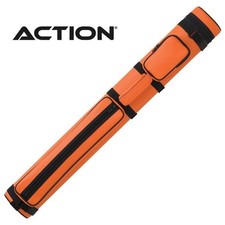 Action AC22 Orange 2-Ball Cue Case 2B/2S Soft Oval 34in Carry Durable