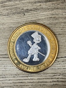 1997 St Croix Casino Chippewa Indians Silver Strike $10 Gaming Token .999 Fine