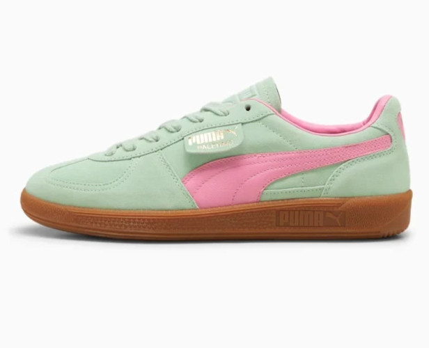 PUMA Palermo Womens Shoes Trainers uk size 6.5  fresh mint fast pink   396463 02