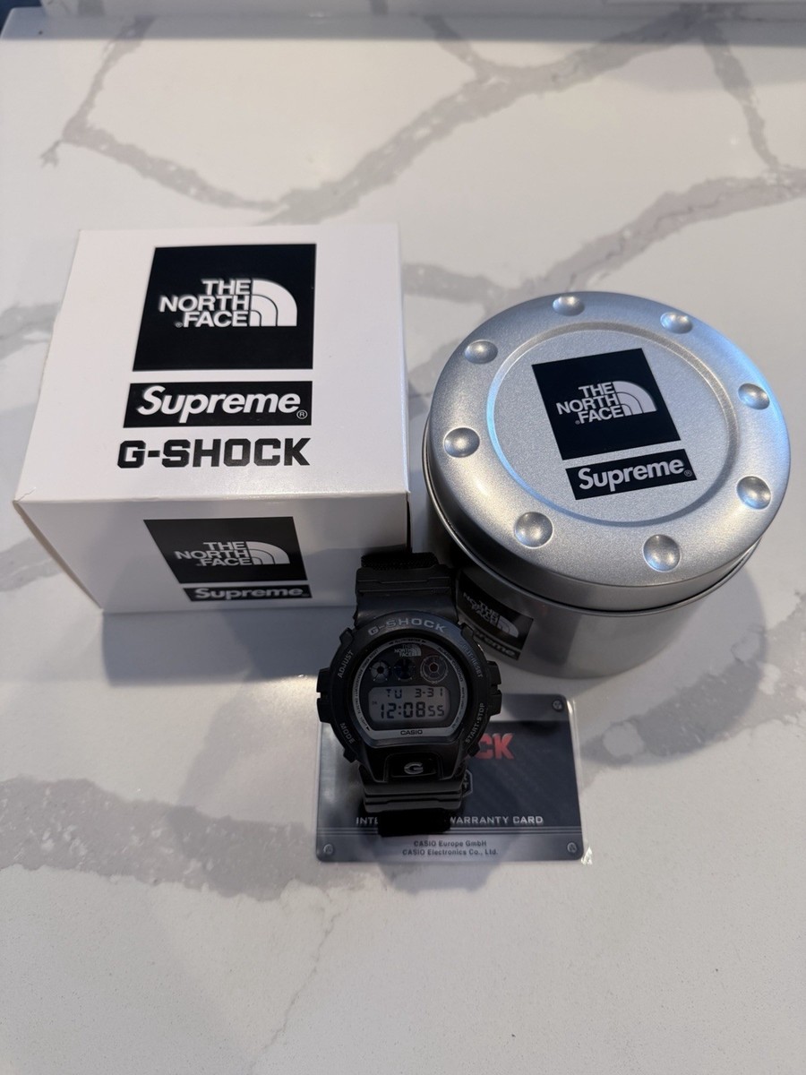 Supreme x The North Face x Casio G-Shock DW-6900-1CR Watch (Black