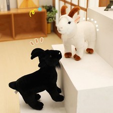 Goat Stuffed Animals Cute Realistic Soft Figurine Toy Stuffed Goat Plush Gift