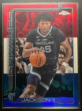 2025-26 Topps Chrome GG Jackson II #199 Red, White & Blue Refractor Grizzlies