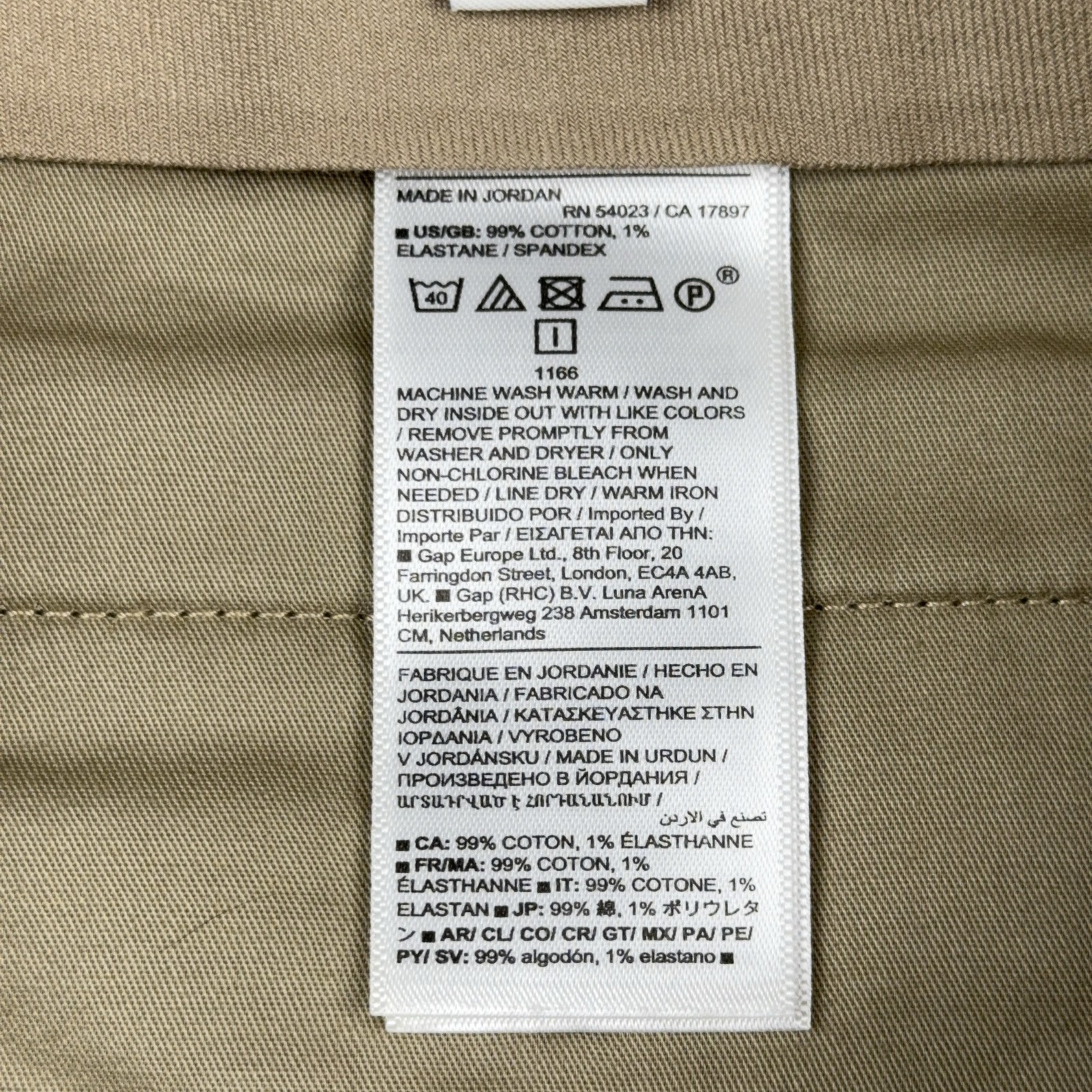 Banana Republic Men's 34x29 Tessuti di Sondrio Tan Flat Front Dress Chino Pants thumbnail 10