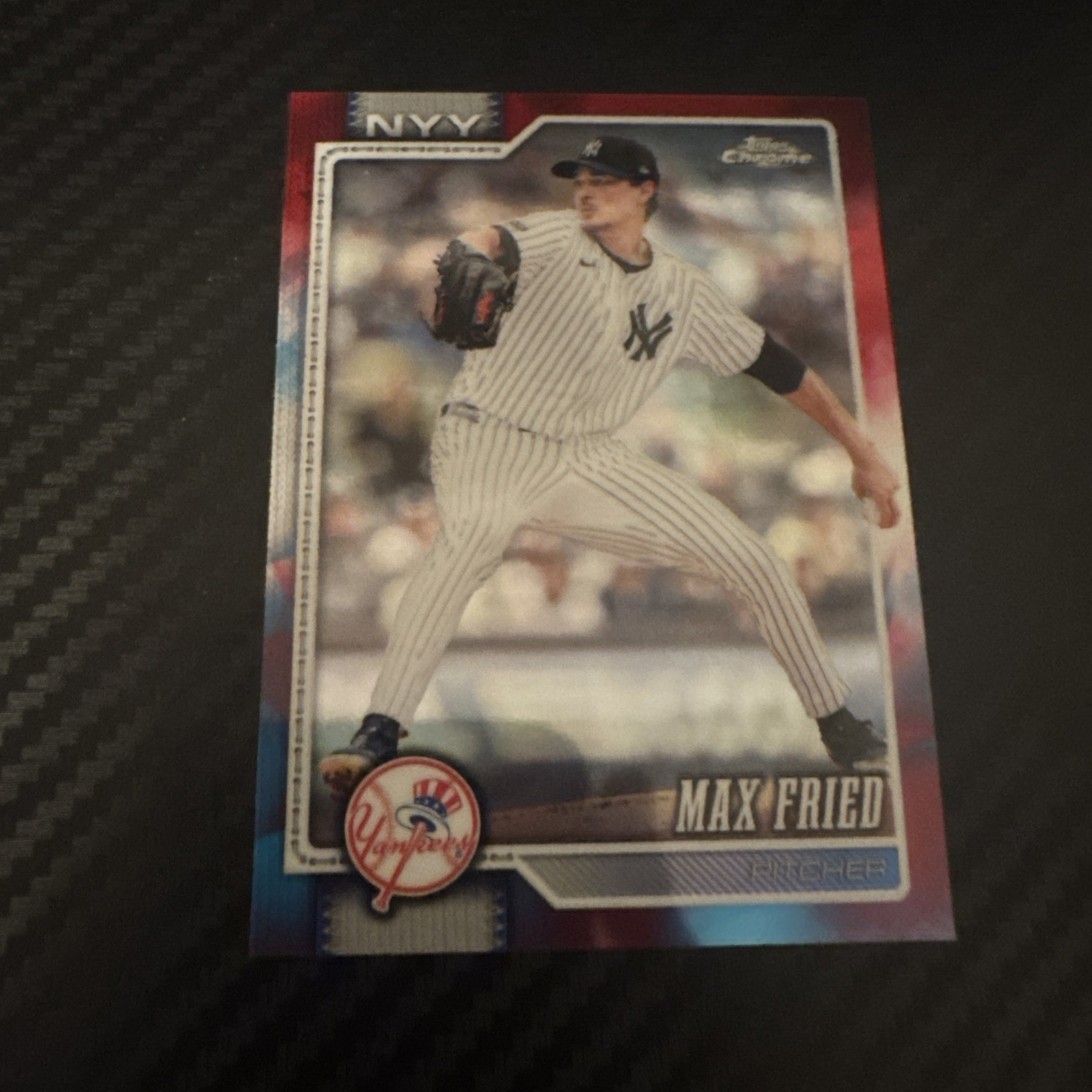 2026 Topps Chrome MAX FRIED Red White and Blue Refractor #113