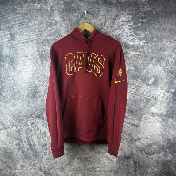 Nike NBA Cleveland Cavaliers CAVS Hoodie Burgundy Vintage Y2K Streetwear