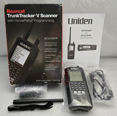 Uniden #BCD436HP HomePatrol Series Digital Handheld Scanner + Accessories
