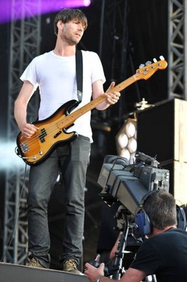 Alex James of Blur performs Hyde Park July 3 2009 London England Old Photo 2