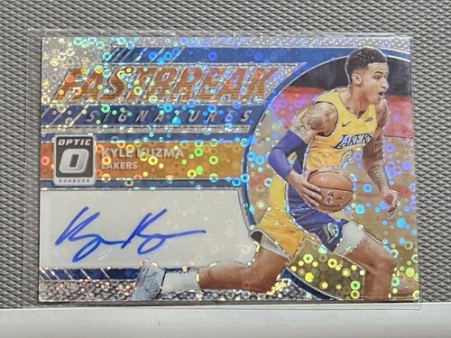 2017-18 Panini Donruss Optic Fast Break Signatures # FB-KKZ KYLE KUZMA RC Auto