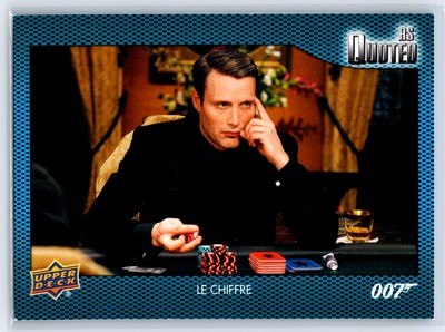 2021 Upper Deck James Bond Le Chiffre As Quoted Insert I'm All In #AQ-19