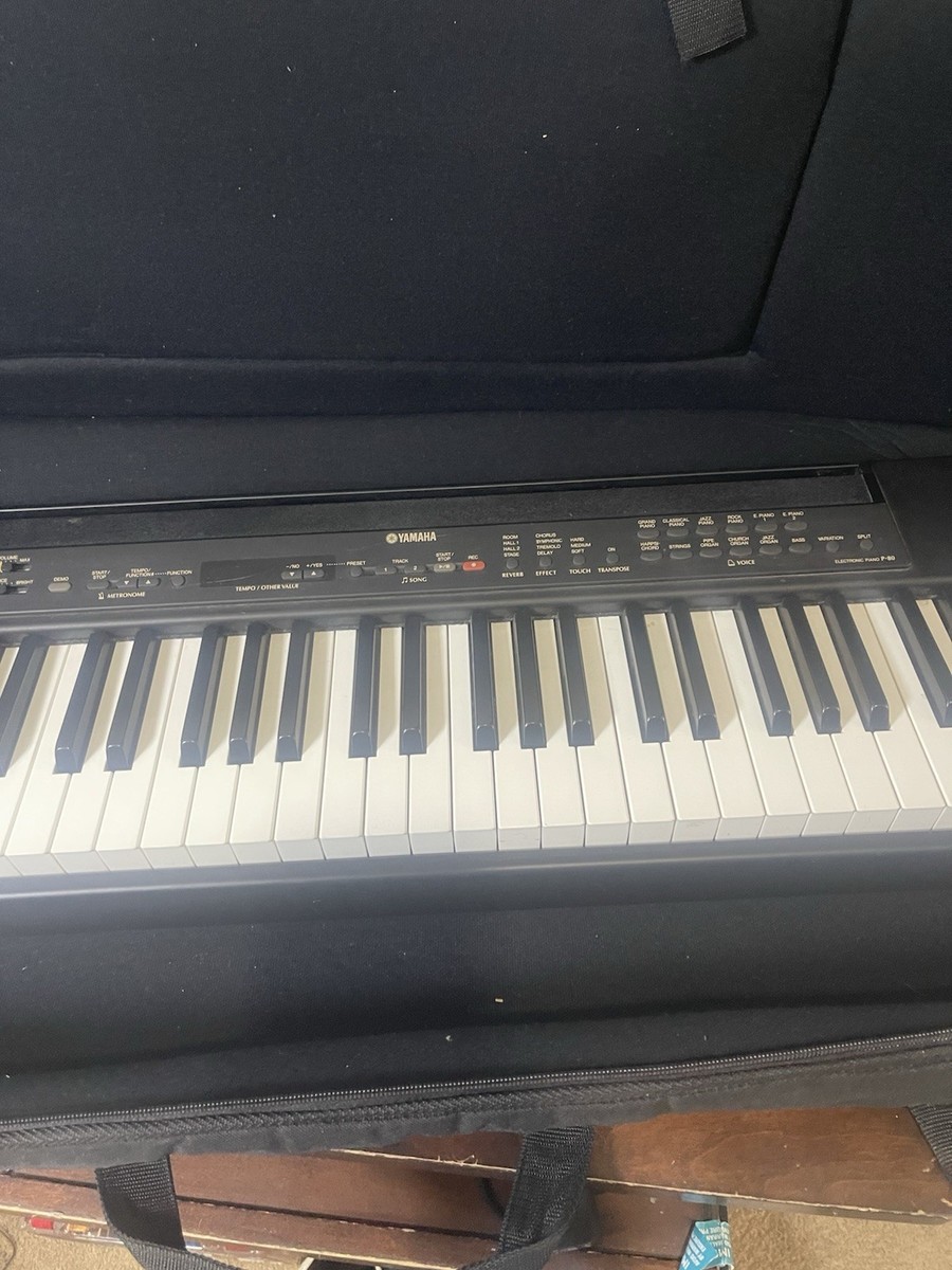 YAMAHA P-80 Electronic Piano Keyboard 88 key Black With Carrying