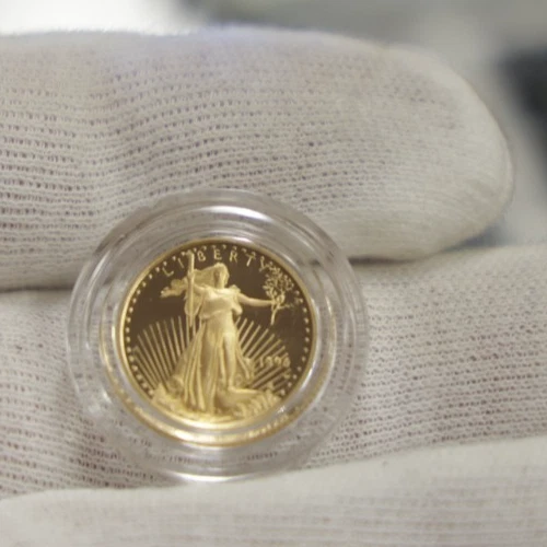 1996 W US Proof Gold Eagle $5 oz. 1/10 oz Gem Original Plastic