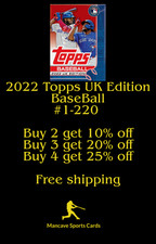 2022 Topps Baseball UK Edition - Complete your set