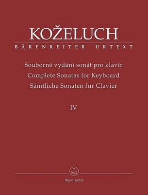 Sämtliche Sonaten für Clavier IV, Leopold Kozeluch