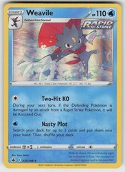 Weavile 031/198 Chilling Reign Holo Rare