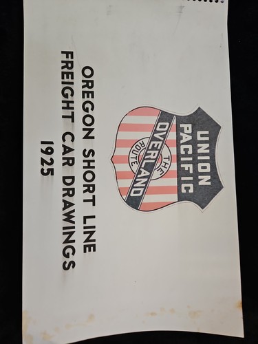 1925 Union Pacific Railroad Overland Route Oregon Short Line Freight Drawings