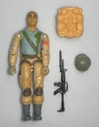 Vintage 1983 Airborne & File Card G.I. GI Joe Complete Figure 3.75 ARAH -Broken
