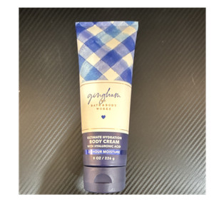 Bath & Body Works Gingham Hydrating Body Cream Hyaluronic Acid Shea Butter 8 oz