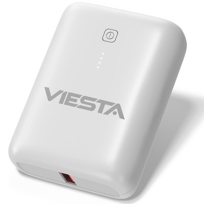 Mini Powerbank 9000 mAh 22,5W PD20W USB-C USB-A LED In/Out Schnellladen Weiß