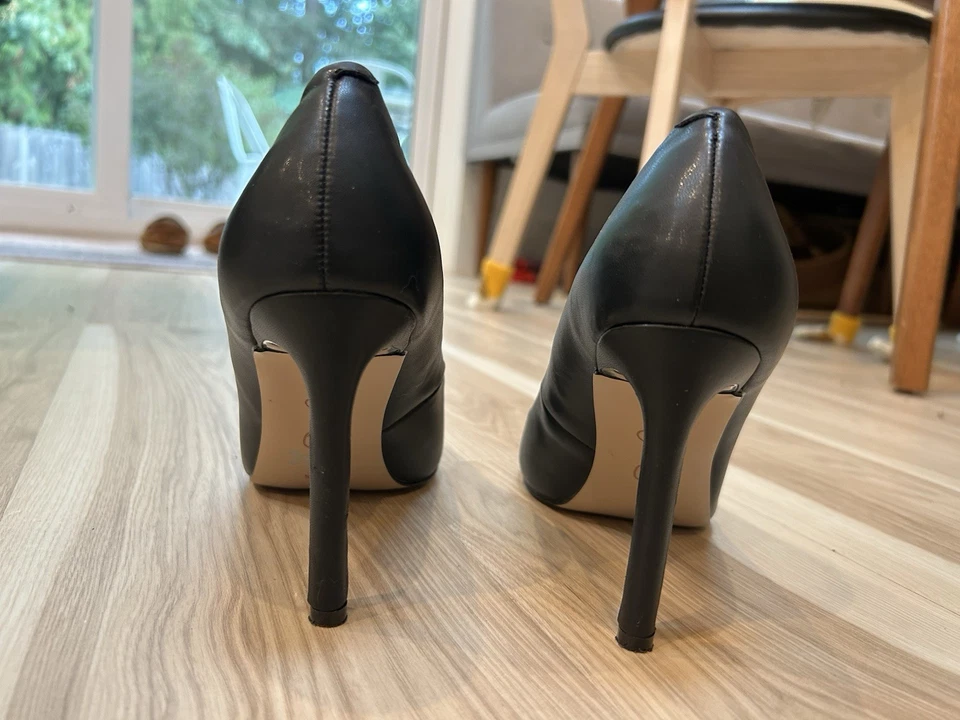 Jessica Simpson Clásico Negro Tacones de aguja Clásicos Zapatos de fiesta Talla 8 Foto 3 de 4