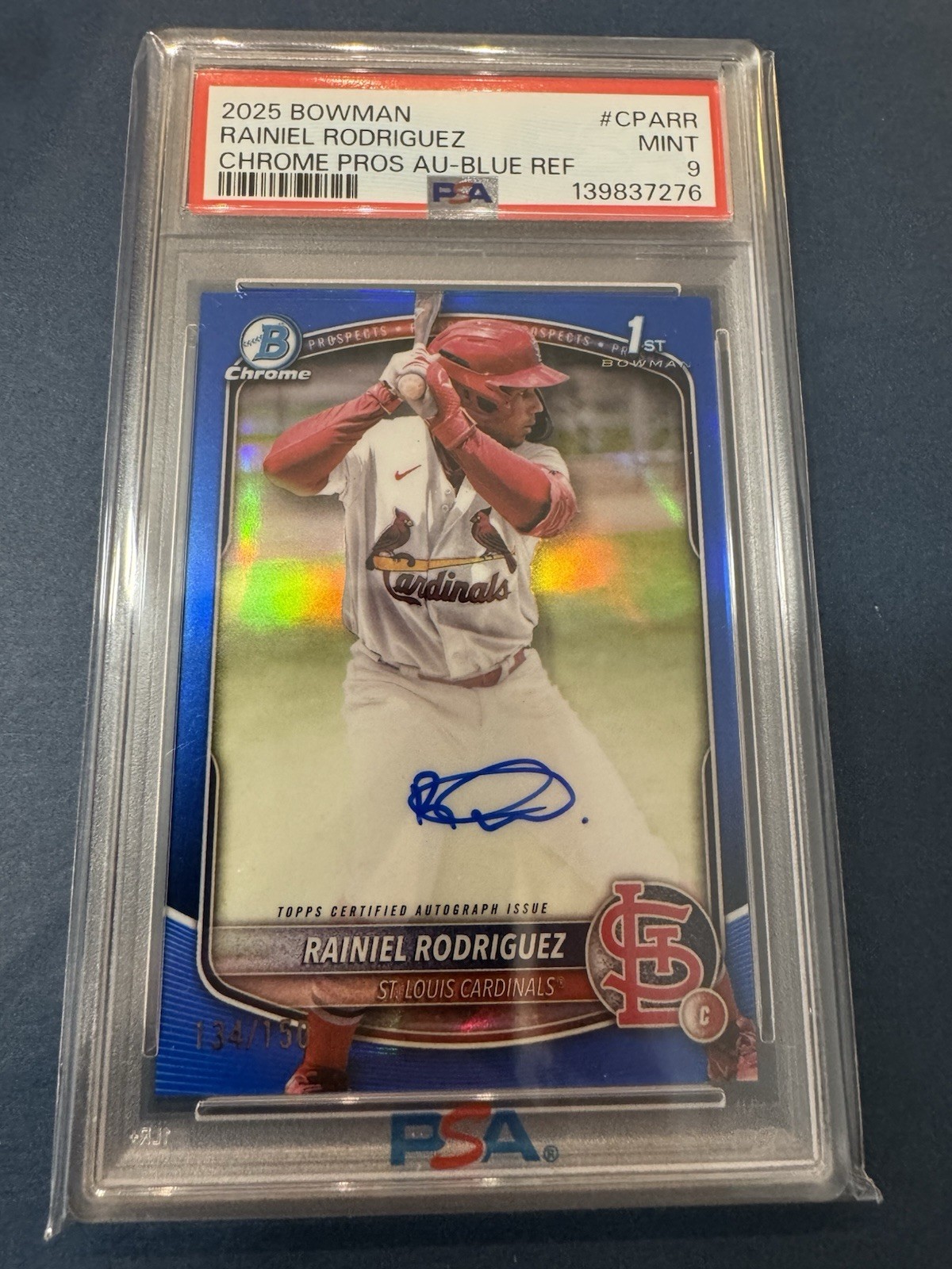 Rainiel Rodriguez 2025 Bowman Chrome #CPA-RR Prospect Auto - Blue 