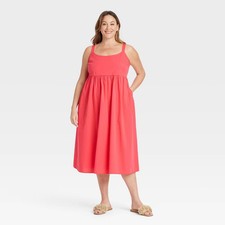 Women's Midi Empire Waist Dress - Ava & Viv