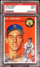 1954 Topps #201 Al Kaline RC PSA 7