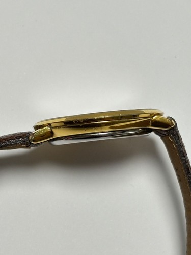 Omega De Ville Ref.151.0039 Vintage Or Rond Marron Ceinture Automatique Montre - Photo 8 sur 10