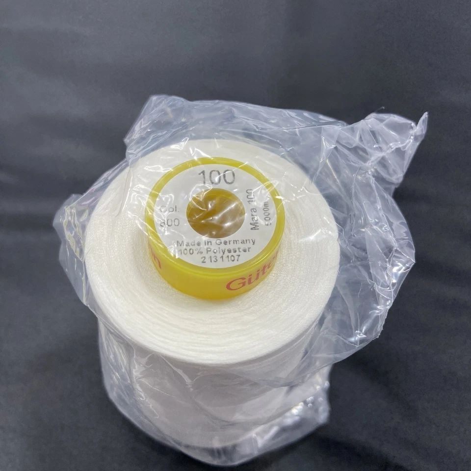 GUTERMANN Mara 100 Tex 30 100% POLYESTER, REGULAR SEWING THREAD 5000m White - Image 3 of 4
